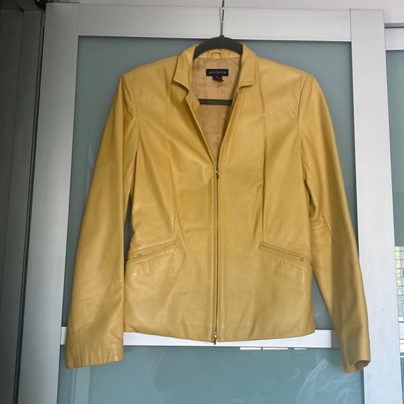 Ann Taylor Leather Blazer | Poshmark